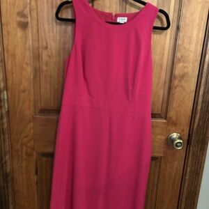 J. Crew Pink Sheath Midi Dress for Wedding Guests